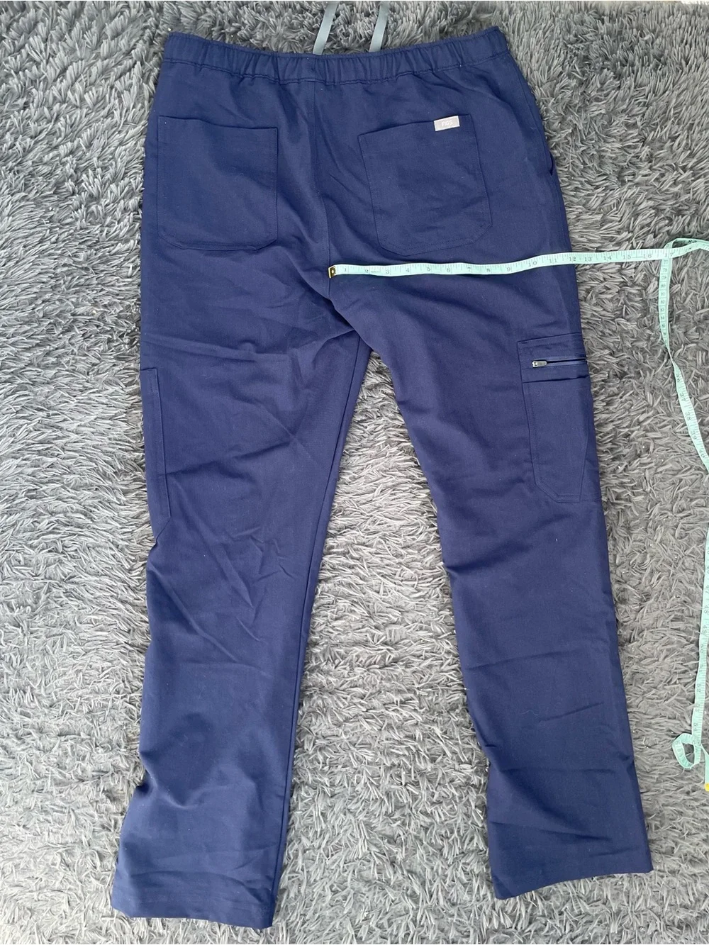 Men Size Medium Figs Navy Blue Scrub Cargo Pants